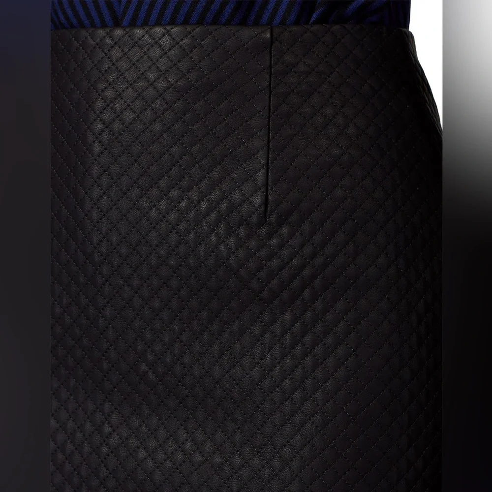 Louna Quilted Leather Skirt - Picture 4 of 4